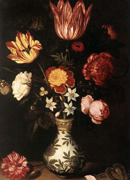 Still Life with Flowers in a Wan-Li vase.